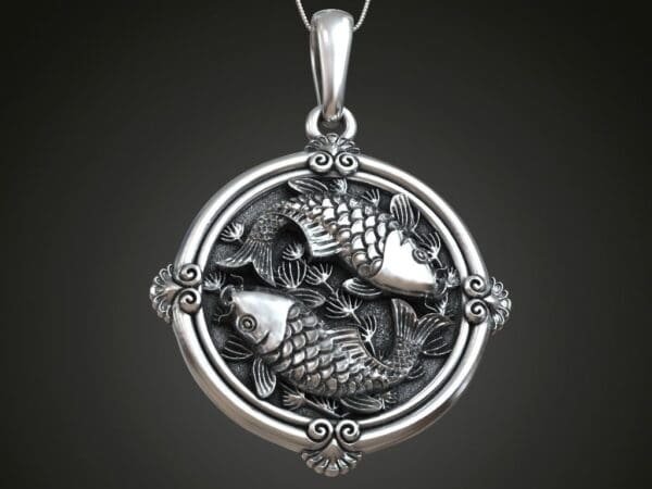 Yin Yang Koi Balığı Kolye