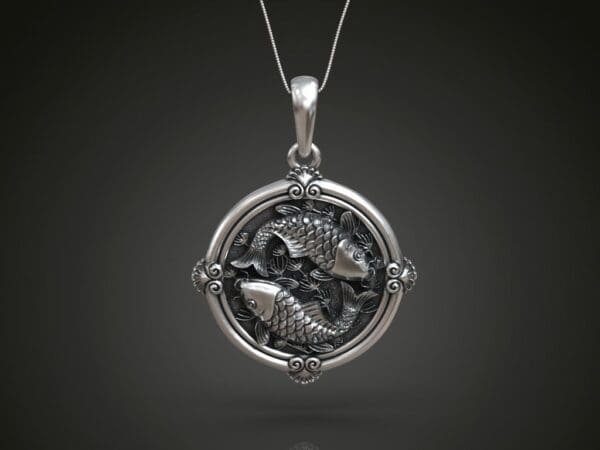 Yin Yang Koi Balığı Kolye - Görsel 2